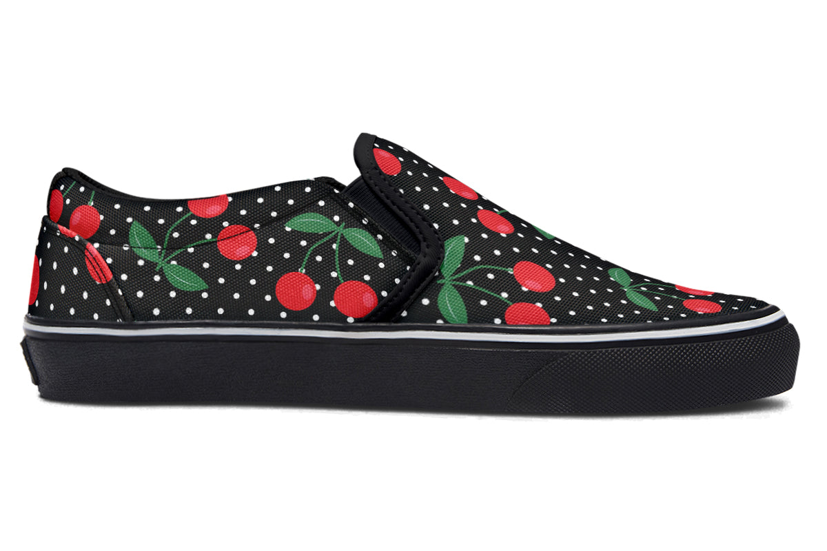 Cherries Slip Ons - Offbeat Sweetie