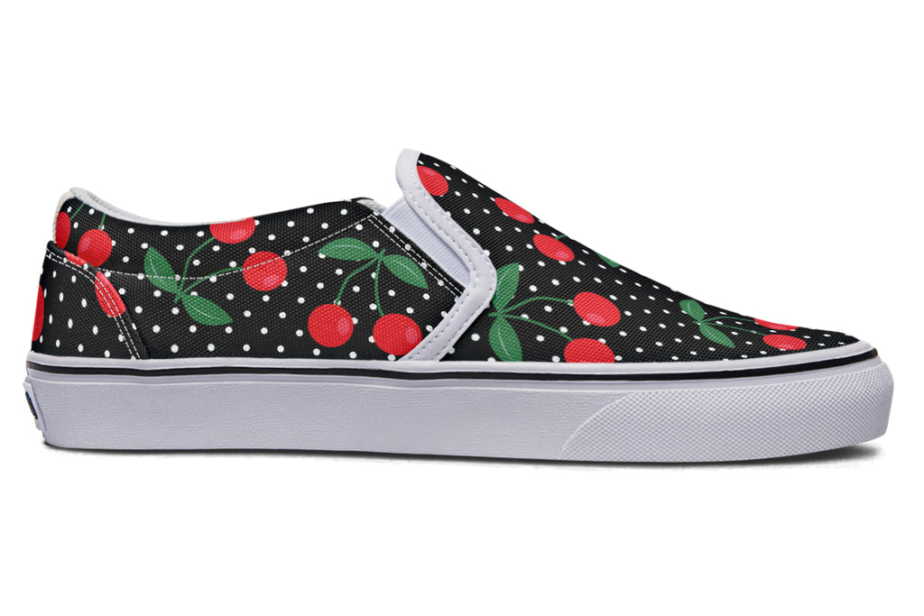 Cherries Slip Ons - Offbeat Sweetie