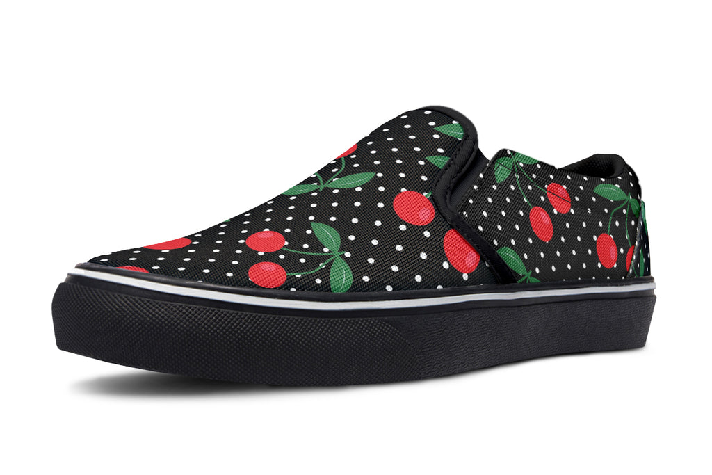 Cherries Slip Ons - Offbeat Sweetie