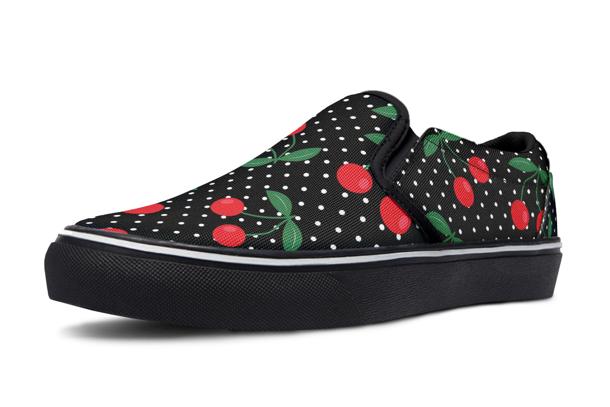 Cherries Slip Ons - Offbeat Sweetie
