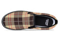 Choco Mocha Plaid Slip Ons