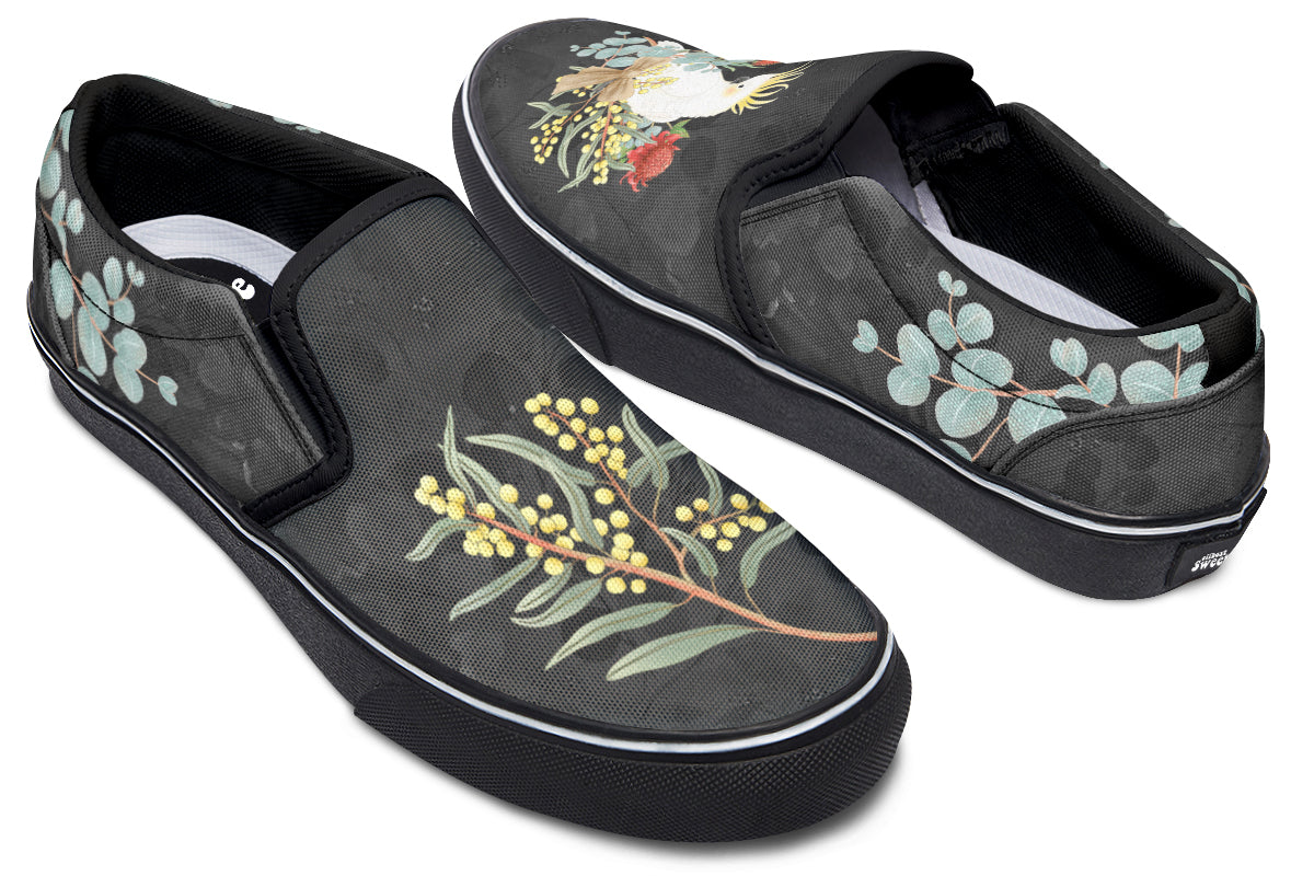 Cockatoo Slip Ons - Offbeat Sweetie