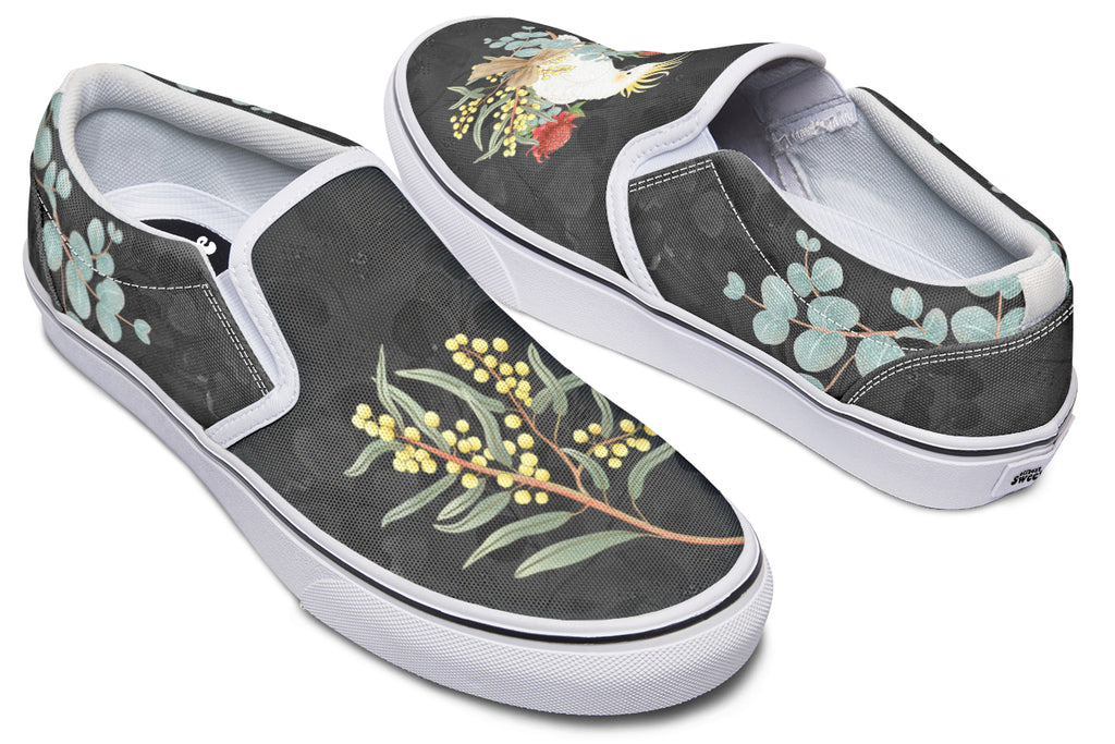 Cockatoo Slip Ons - Offbeat Sweetie