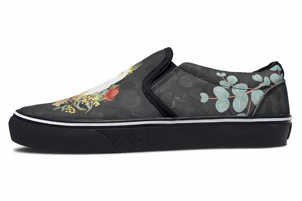 Cockatoo Slip Ons - Offbeat Sweetie