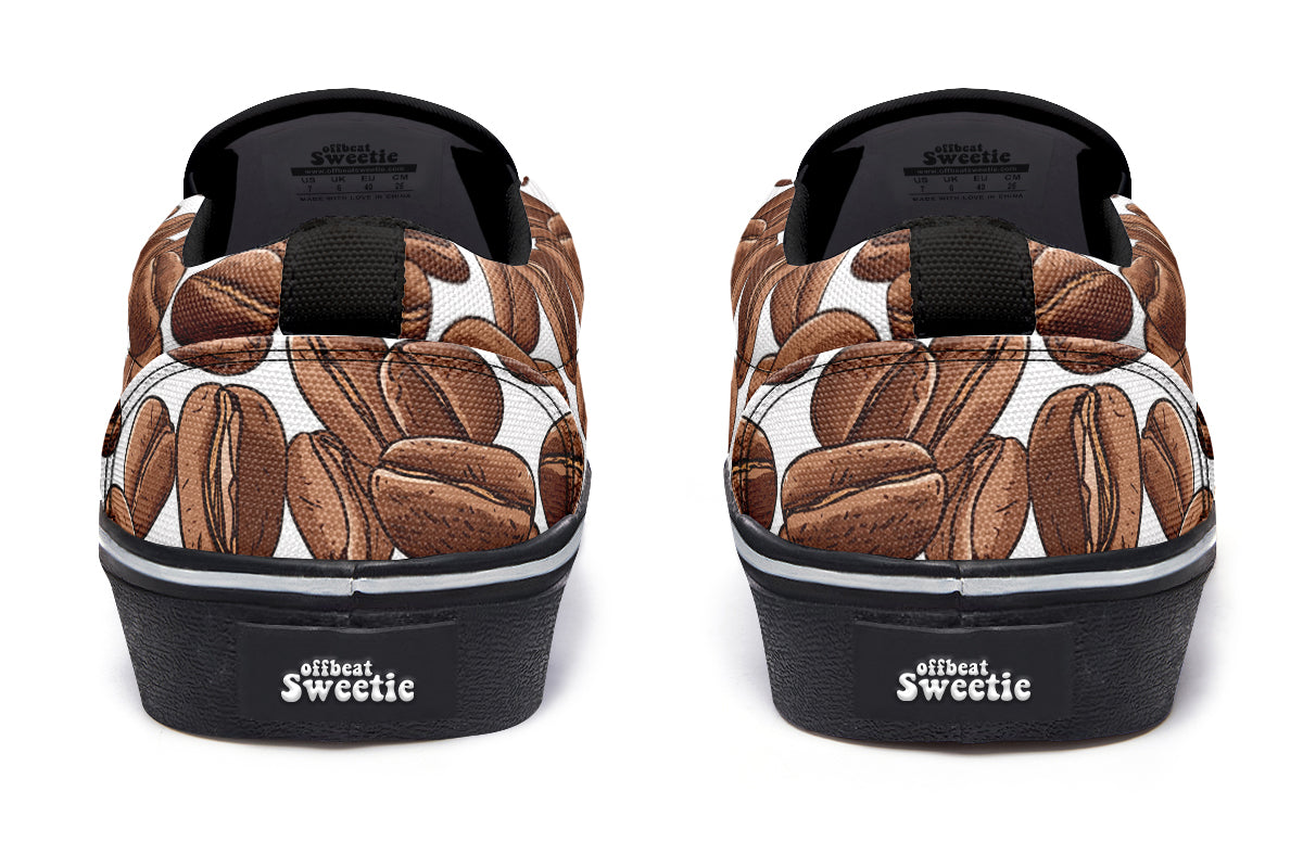 Coffee Beans Slip Ons