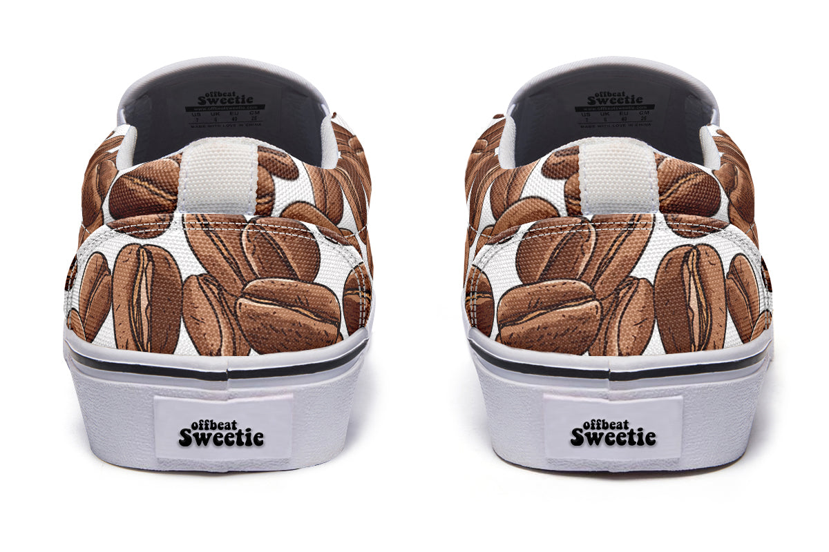 Coffee Beans Slip Ons