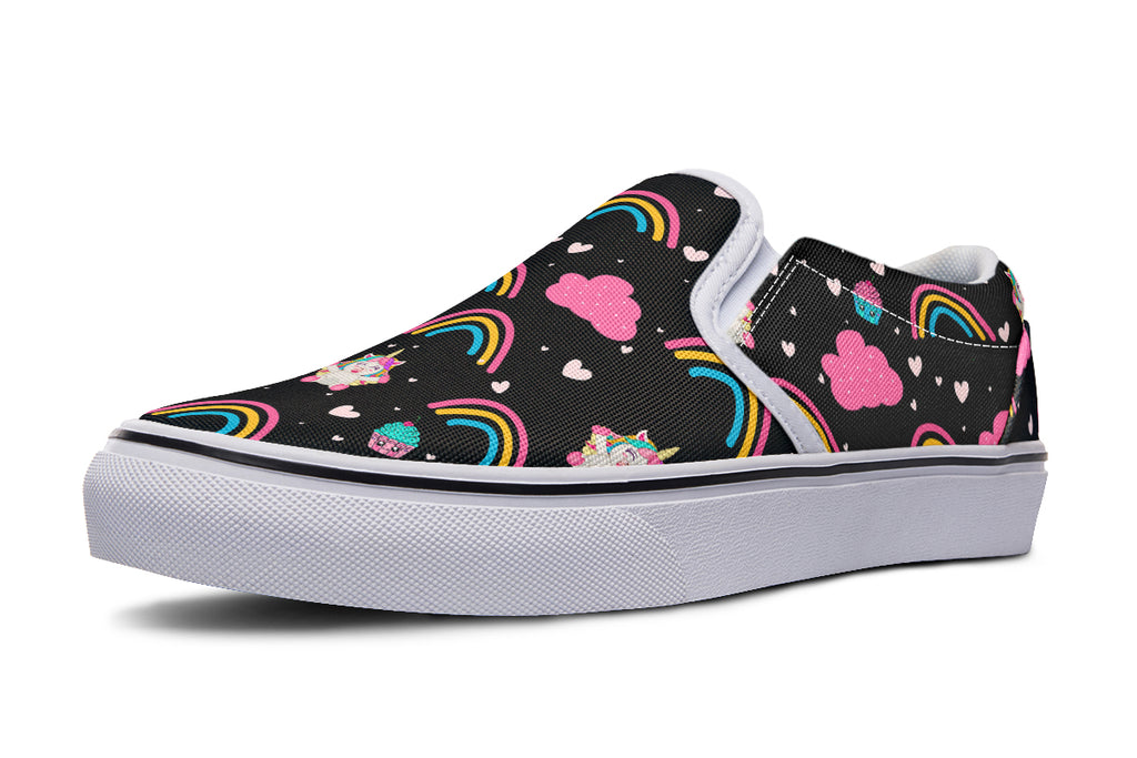 Cutesy Unicorns Slip Ons - Offbeat Sweetie