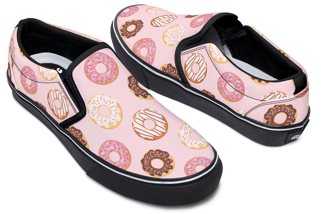 Donut Stop Me Now Slip Ons - Offbeat Sweetie