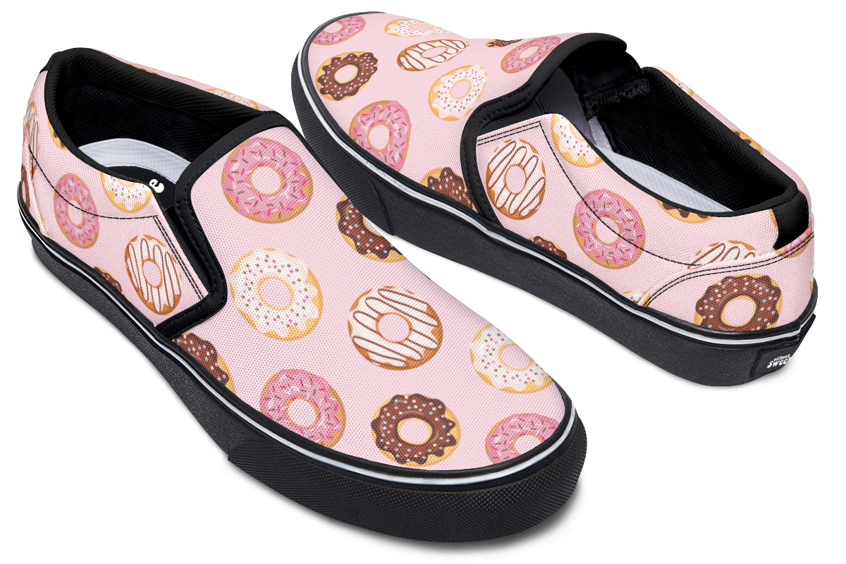 Donut Stop Me Now Slip Ons - Offbeat Sweetie
