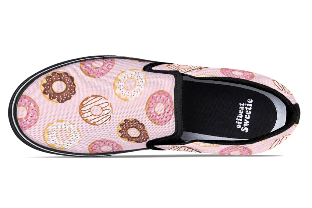 Donut Stop Me Now Slip Ons - Offbeat Sweetie