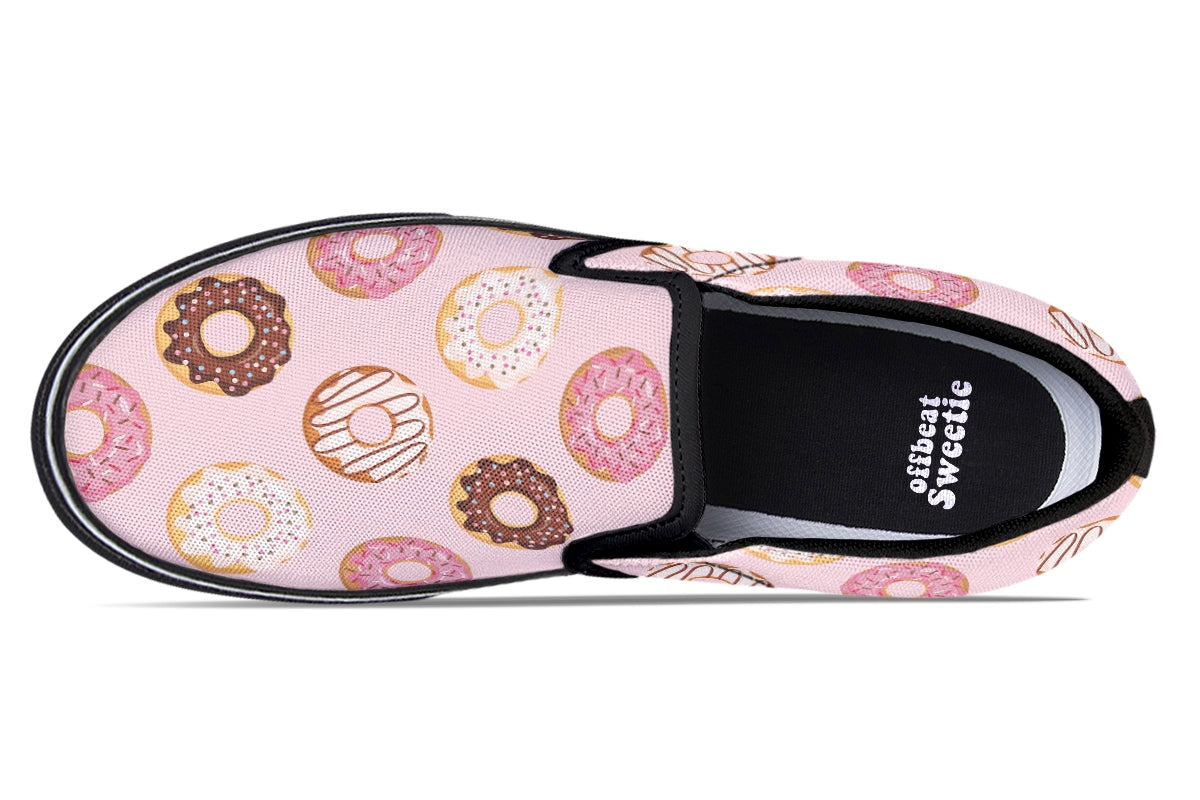 Donut Stop Me Now Slip Ons - Offbeat Sweetie