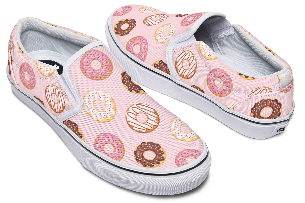 Donut Stop Me Now Slip Ons - Offbeat Sweetie