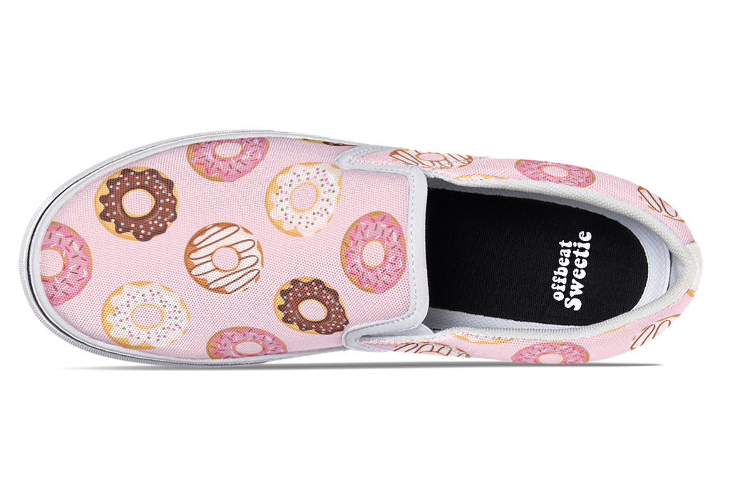 Donut Stop Me Now Slip Ons - Offbeat Sweetie
