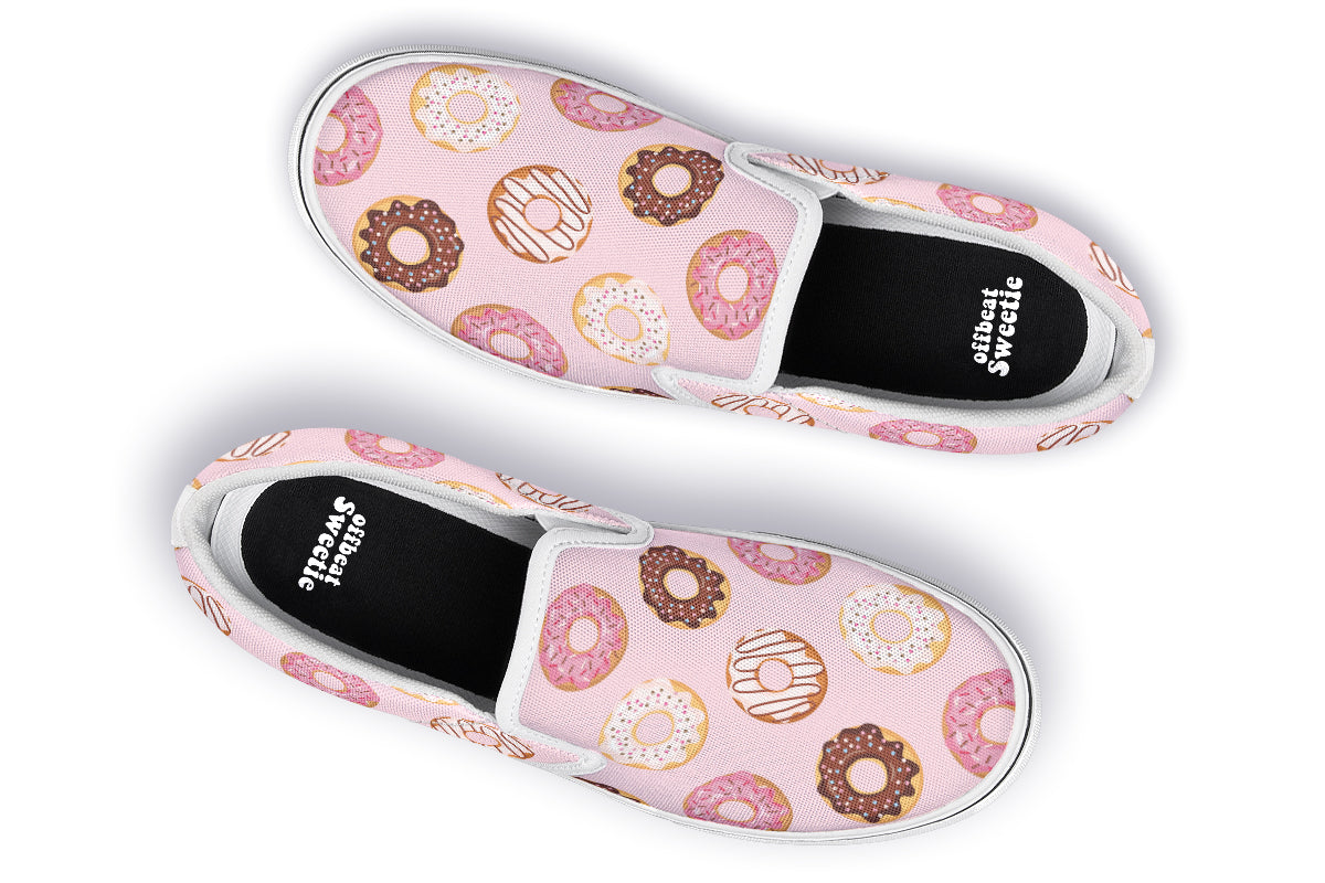 Donut Stop Me Now Slip Ons - Offbeat Sweetie