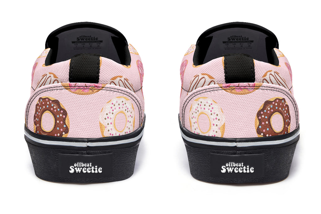Donut Stop Me Now Slip Ons - Offbeat Sweetie