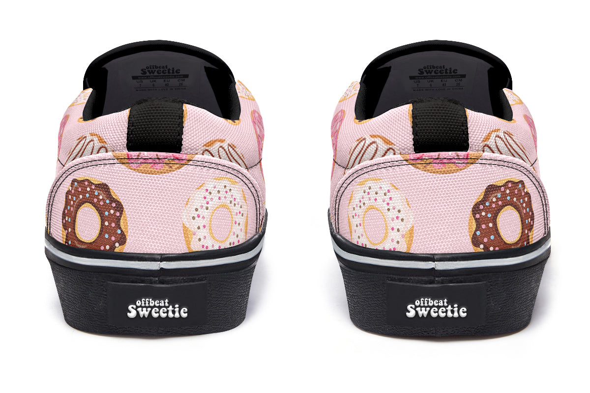Donut Stop Me Now Slip Ons - Offbeat Sweetie