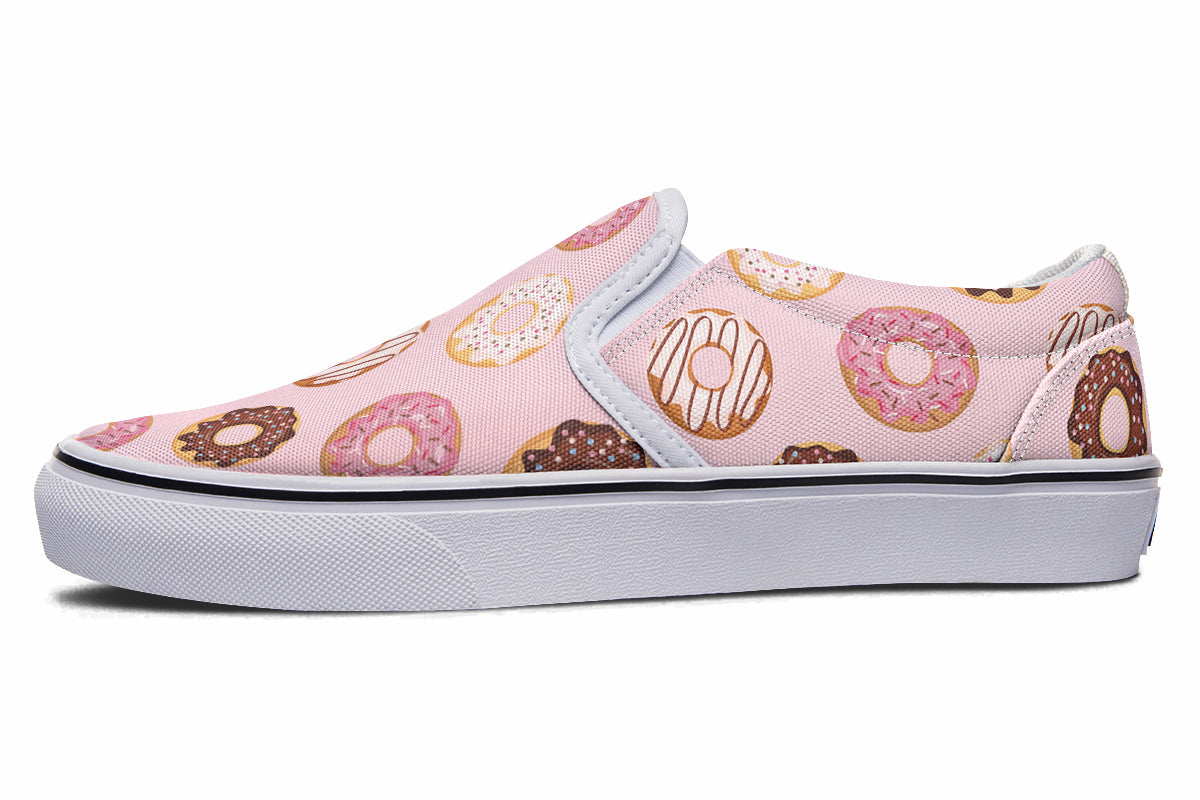 Donut Stop Me Now Slip Ons - Offbeat Sweetie