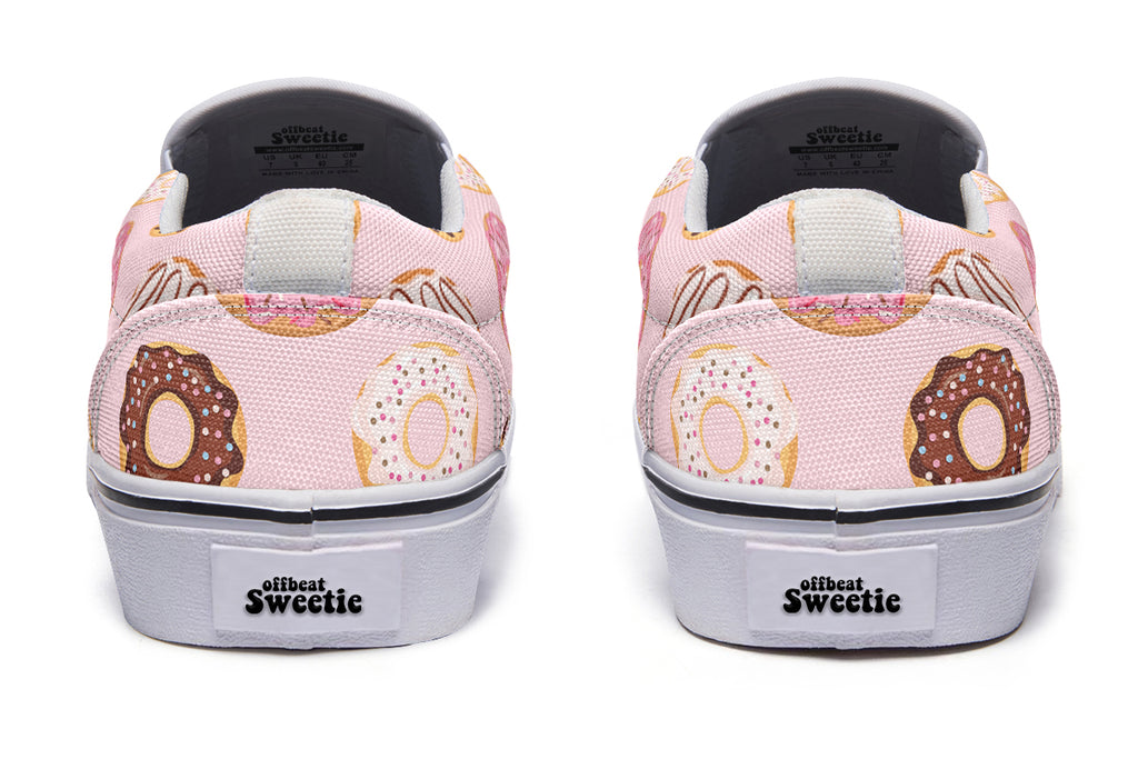 Donut Stop Me Now Slip Ons - Offbeat Sweetie