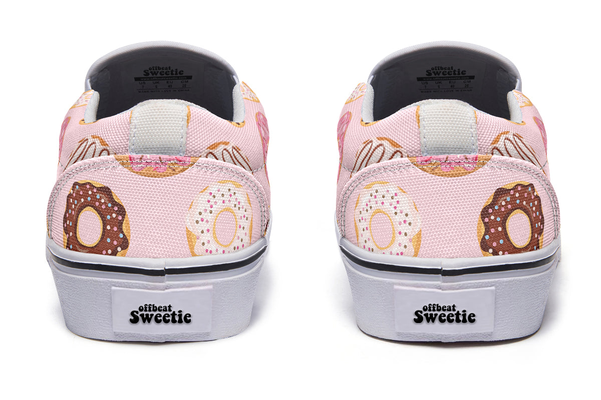 Donut Stop Me Now Slip Ons - Offbeat Sweetie
