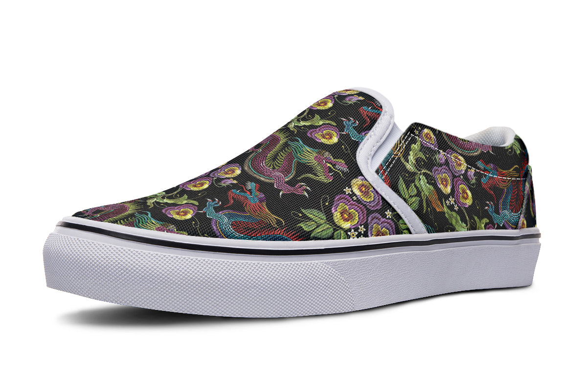 Dragon Noir Slip Ons