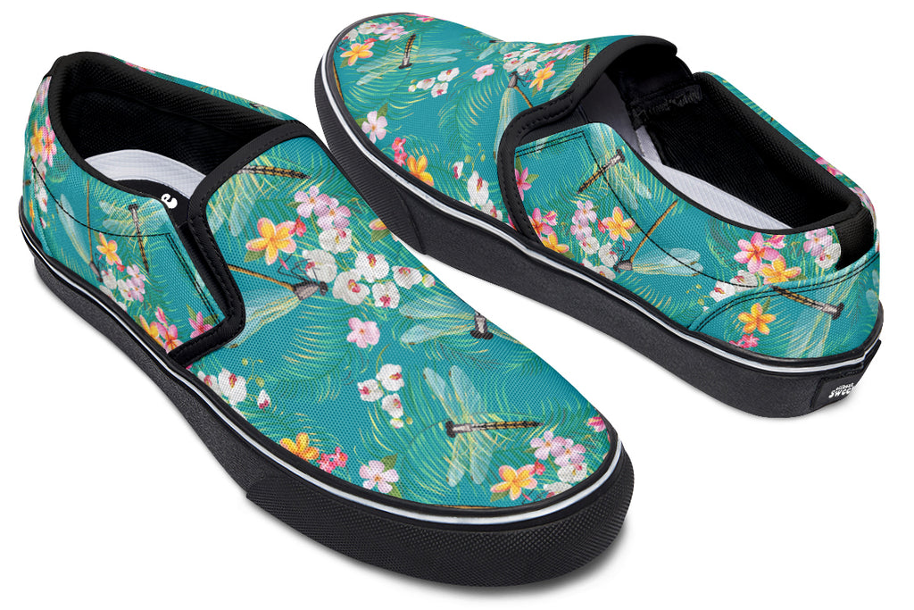 Dragonflies Slip Ons - Offbeat Sweetie