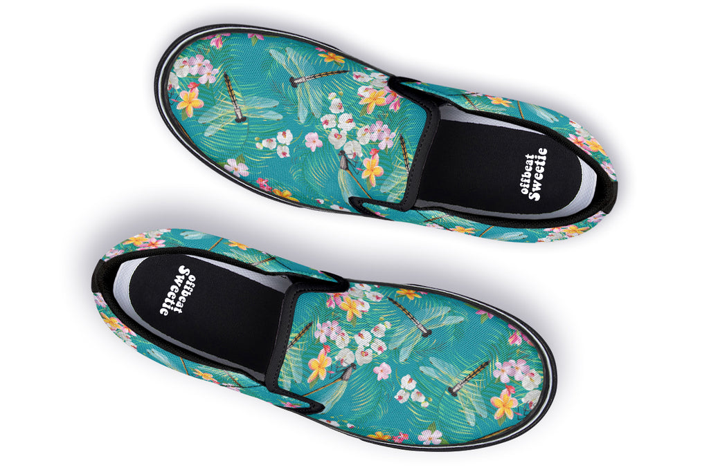 Dragonflies Slip Ons - Offbeat Sweetie