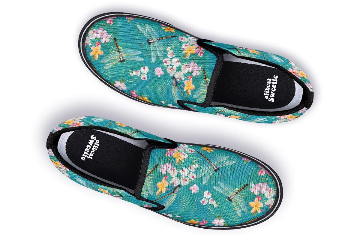 Dragonflies Slip Ons - Offbeat Sweetie