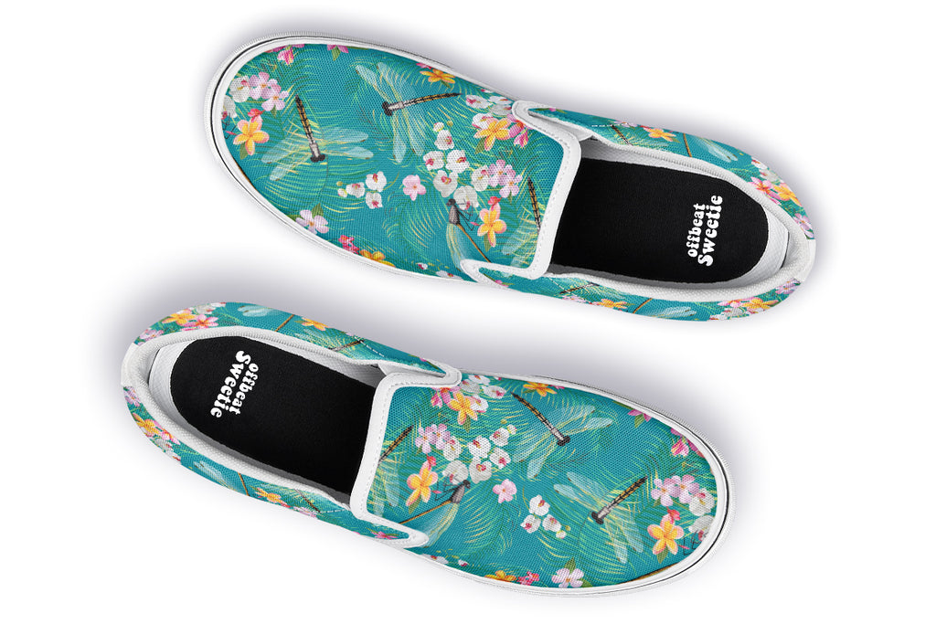 Dragonflies Slip Ons - Offbeat Sweetie