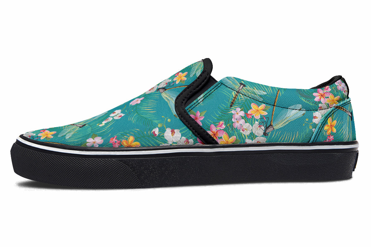 Dragonflies Slip Ons - Offbeat Sweetie