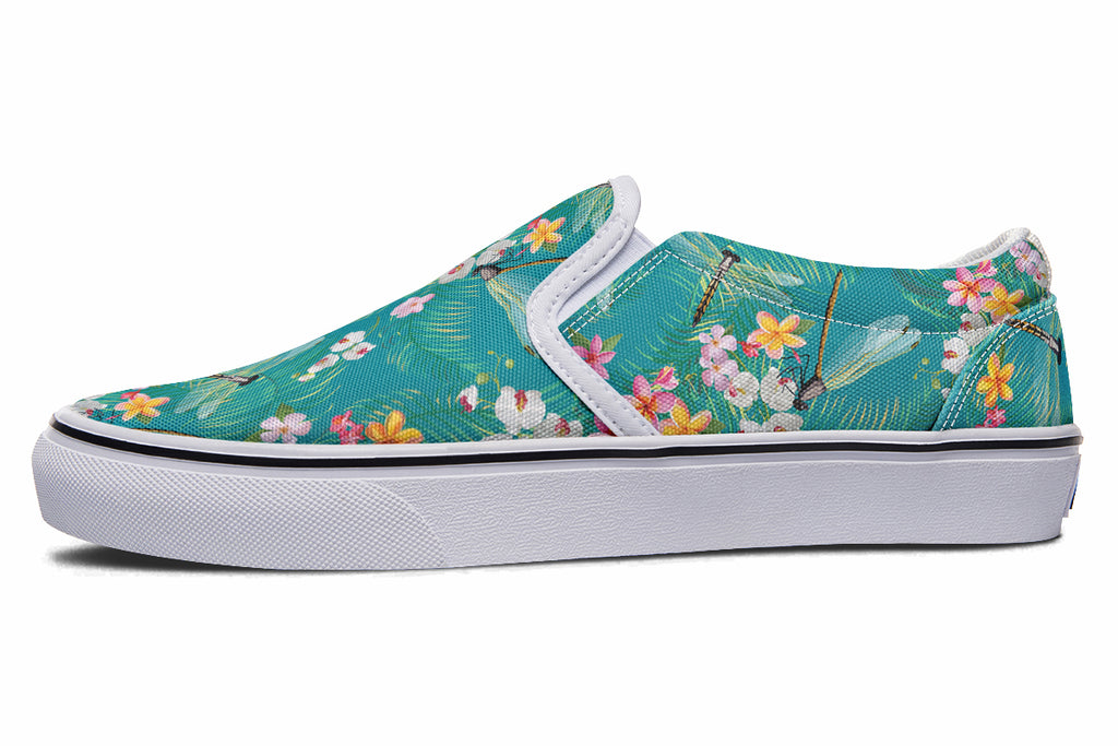 Dragonflies Slip Ons - Offbeat Sweetie