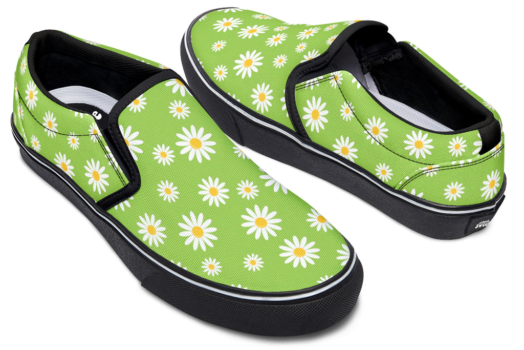 Driving Miss Daisy Slip Ons - Offbeat Sweetie
