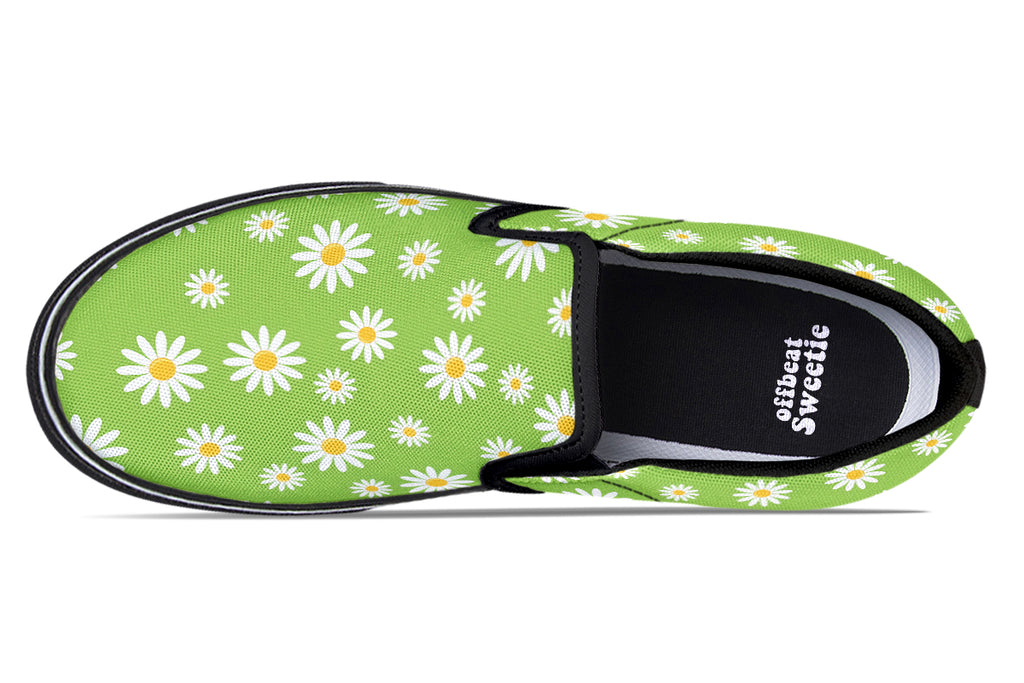 Driving Miss Daisy Slip Ons - Offbeat Sweetie