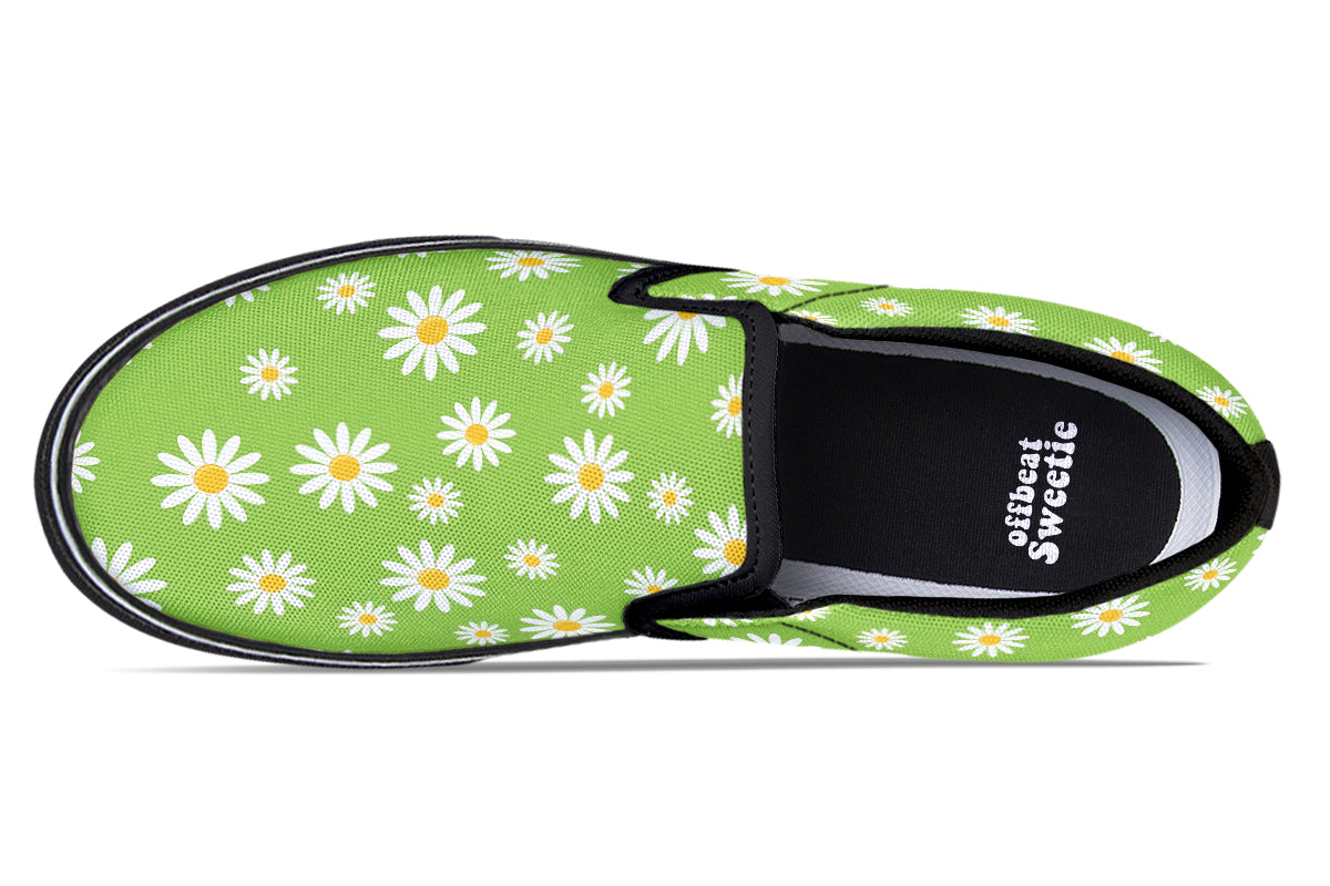 Driving Miss Daisy Slip Ons - Offbeat Sweetie