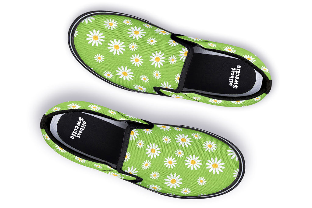 Driving Miss Daisy Slip Ons - Offbeat Sweetie