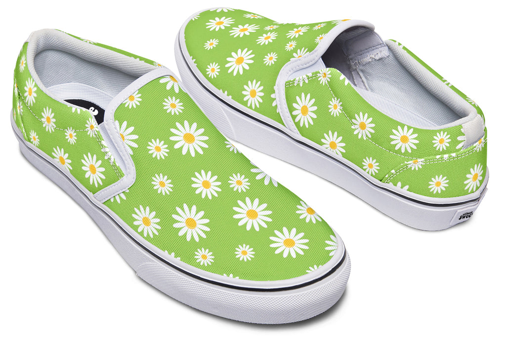 Driving Miss Daisy Slip Ons - Offbeat Sweetie