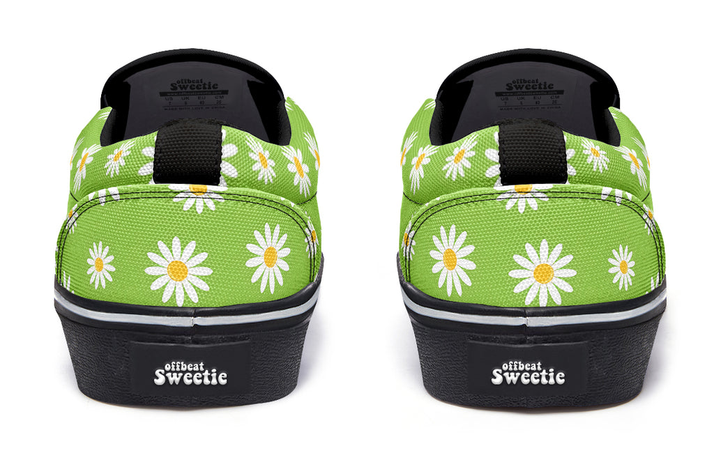 Driving Miss Daisy Slip Ons - Offbeat Sweetie