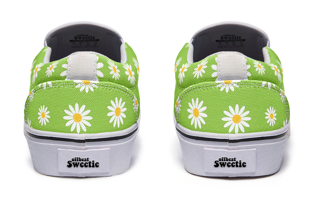 Driving Miss Daisy Slip Ons - Offbeat Sweetie