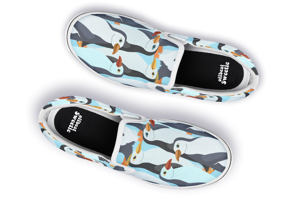 Penguin Party Slip Ons - Offbeat Sweetie