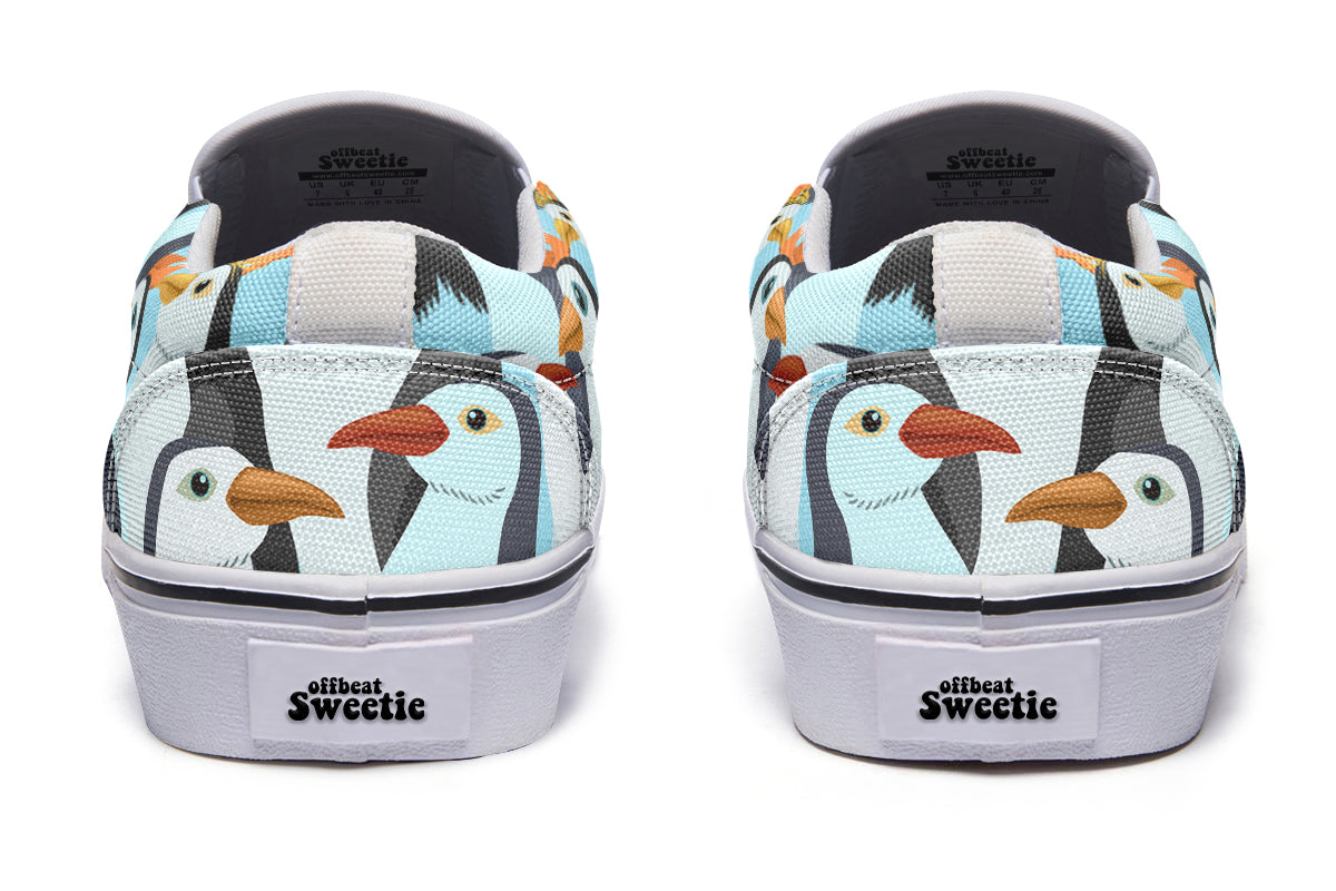 Penguin Party Slip Ons - Offbeat Sweetie