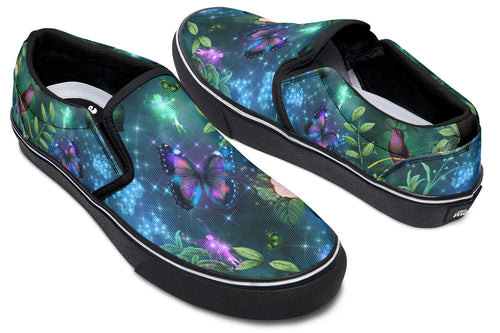 Enchanted Garden Slip Ons - Offbeat Sweetie