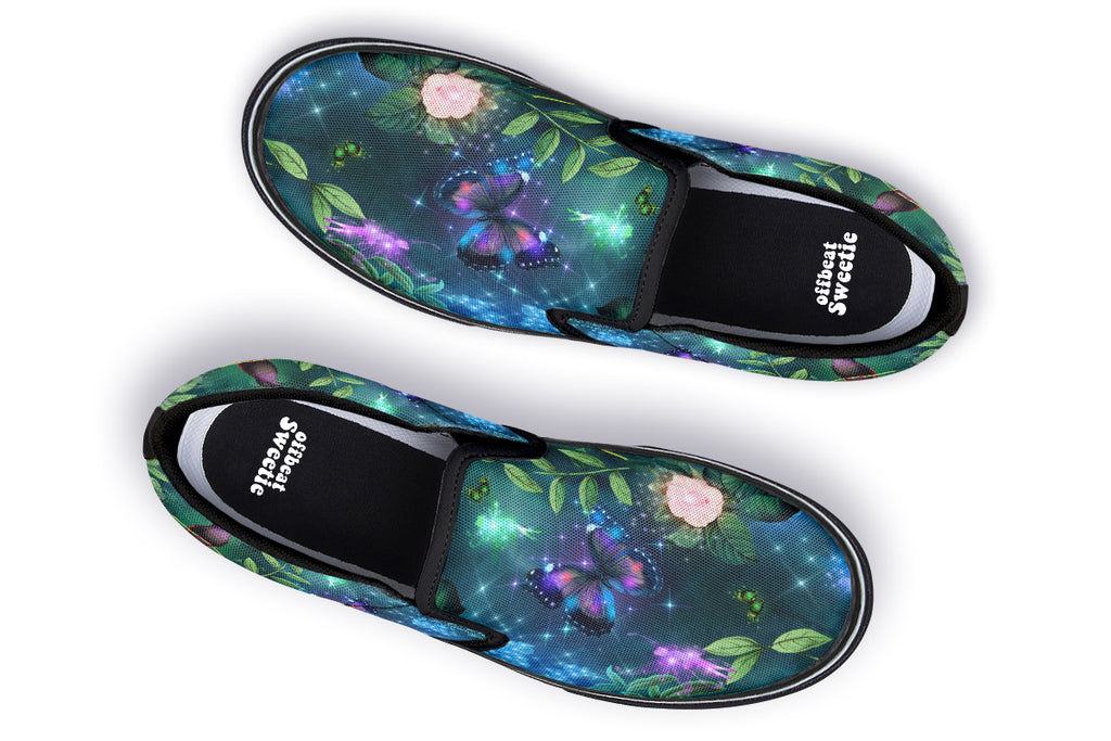 Enchanted Garden Slip Ons - Offbeat Sweetie