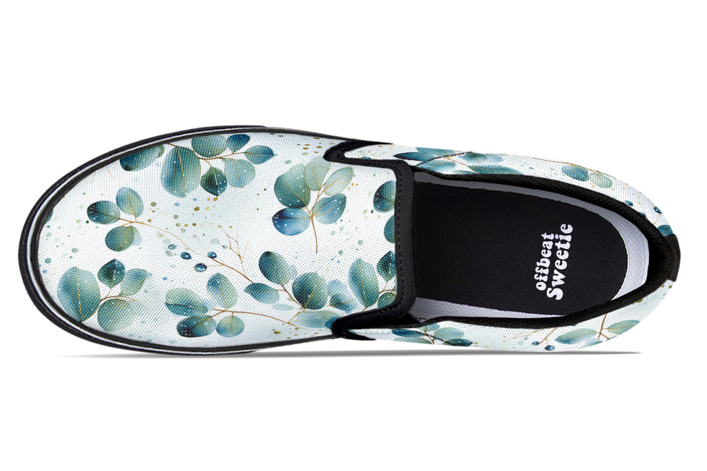 Eucalyptus Slip Ons - Offbeat Sweetie