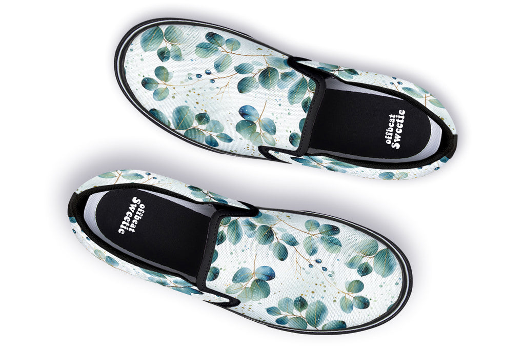 Eucalyptus Slip Ons - Offbeat Sweetie