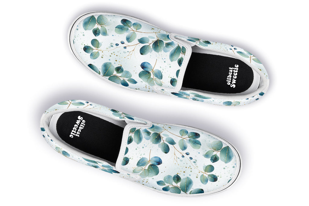Eucalyptus Slip Ons - Offbeat Sweetie