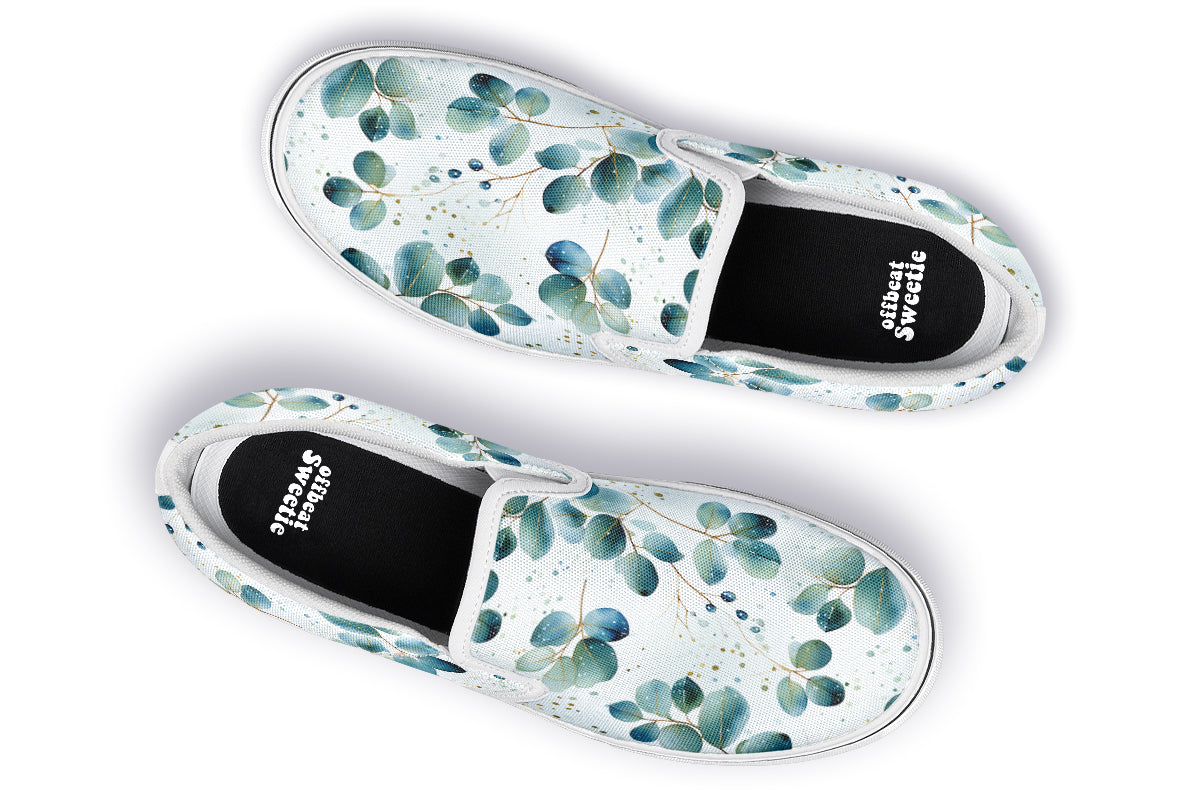 Eucalyptus Slip Ons - Offbeat Sweetie