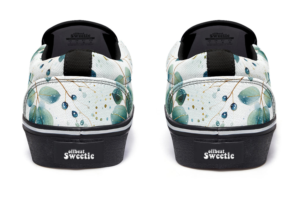 Eucalyptus Slip Ons - Offbeat Sweetie
