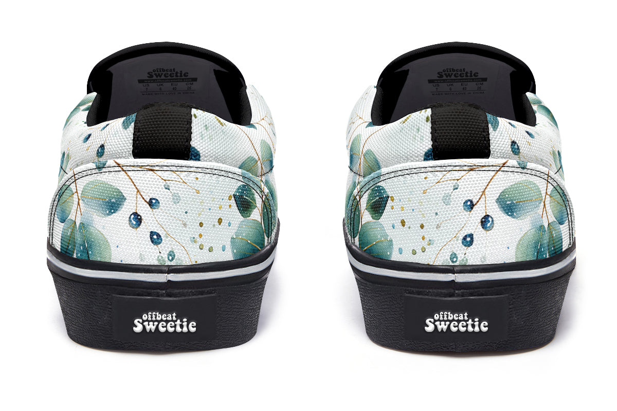 Eucalyptus Slip Ons - Offbeat Sweetie