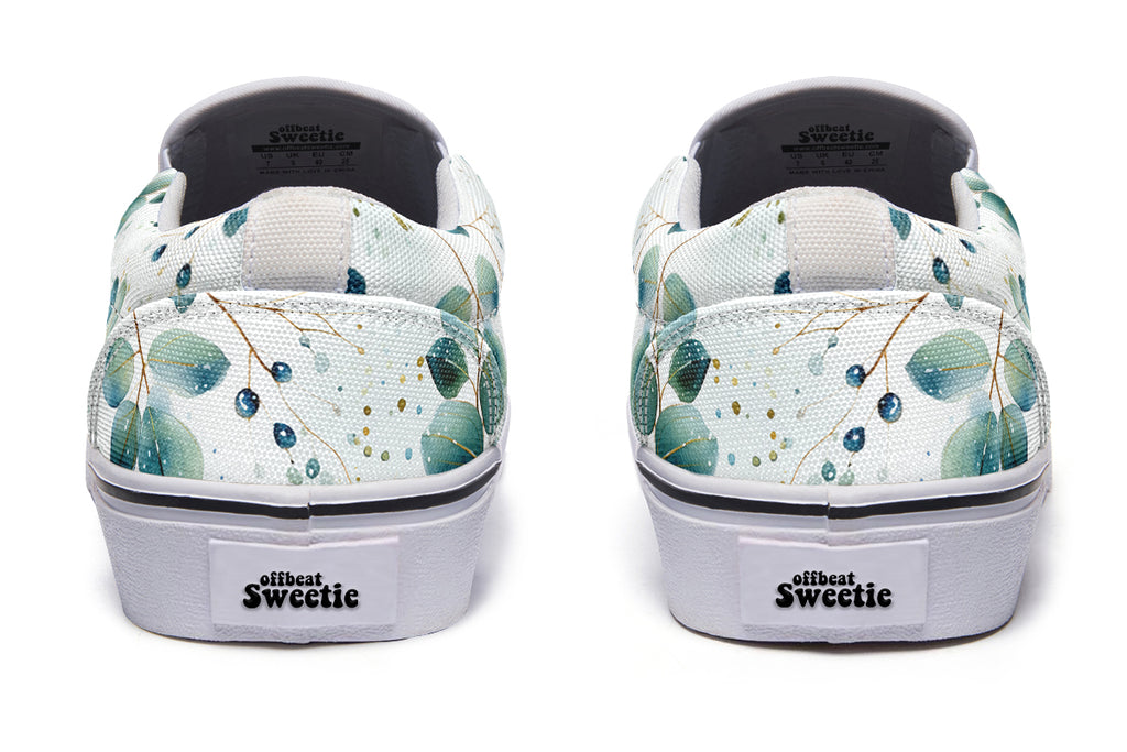 Eucalyptus Slip Ons - Offbeat Sweetie