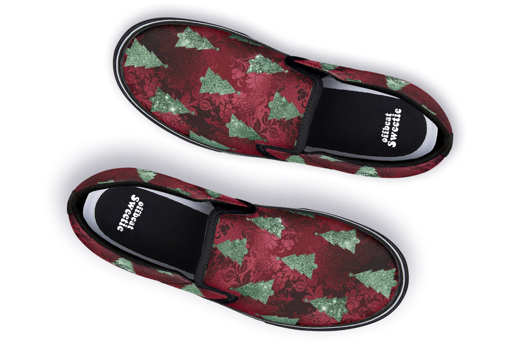 Glam Christmas Slip Ons - Offbeat Sweetie
