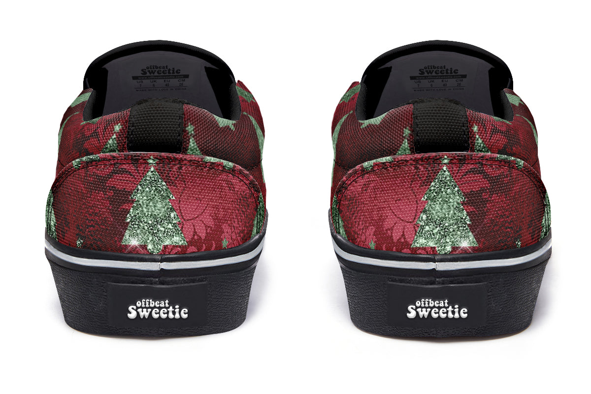 Glam Christmas Slip Ons - Offbeat Sweetie